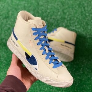 Puma Clyde Mid x Black Fives Mens Shoes Creme Brûlée 381956-01 NEW Sz 7.5/WMNS 9